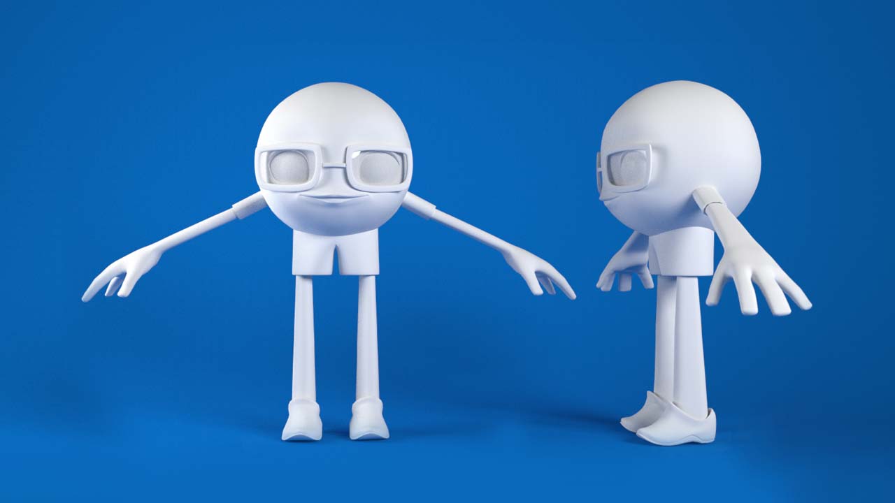 SmartGoal TV serie 15 3d character model maya
