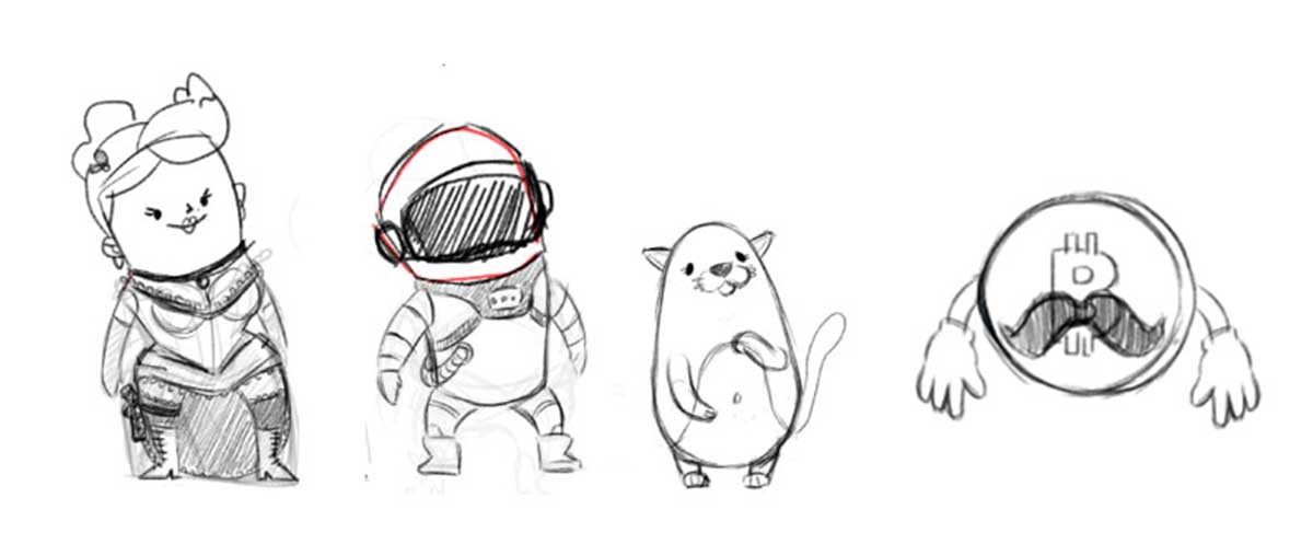 Cosmos Crypto Commercial 11 character design
