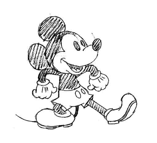 mickey happy pose